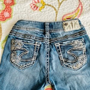 Silver Sukiyaki Mid Boot Jeans - Size W25/L33 - these jeans are pre-loved 👖